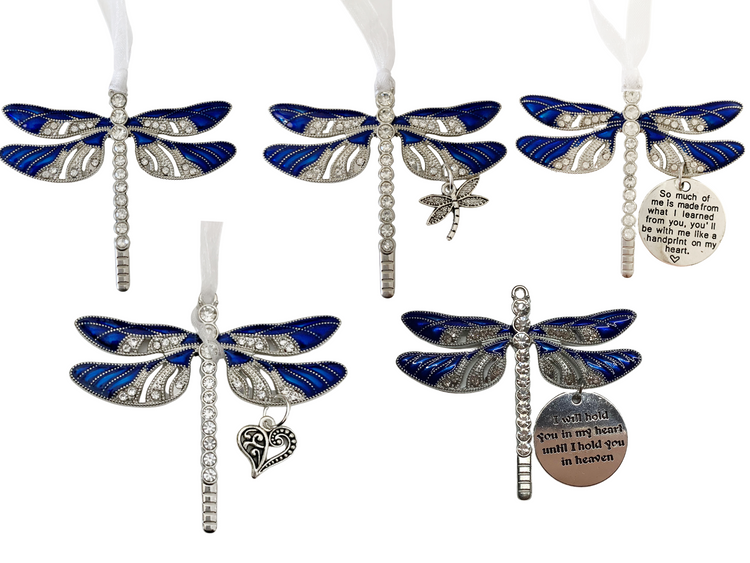Blue Dragonfly Keepsake Pendant Collection