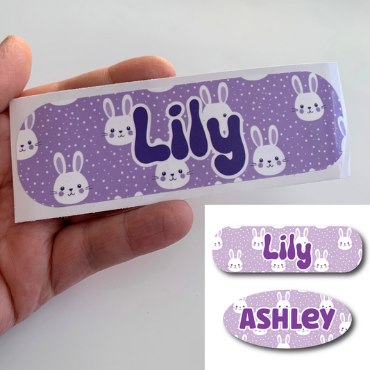 Purple Bunnies Infinity or Kangaroo Joey Feeding Pump Decal