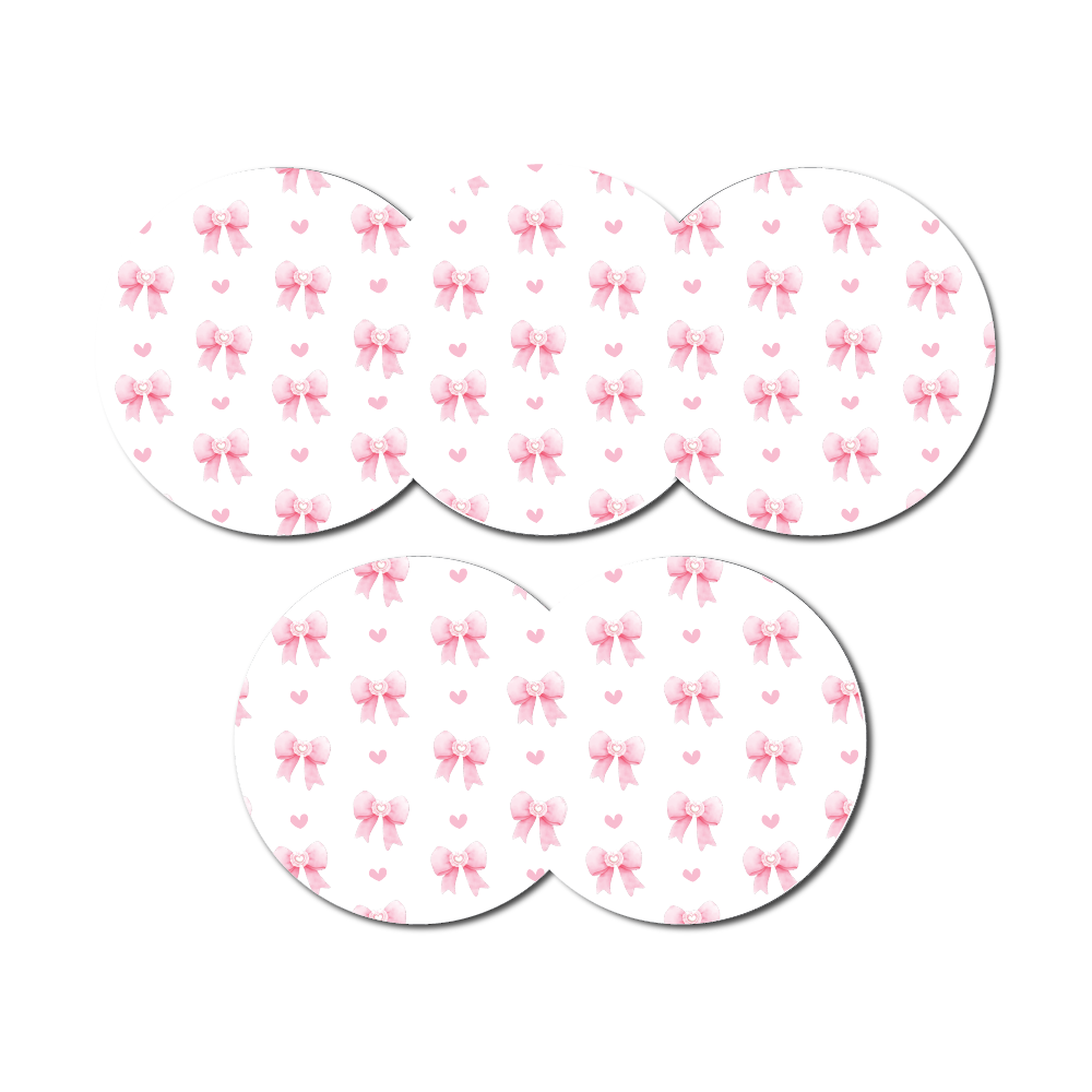 Pretty Coquette Bows 5 Pack CGM Patches