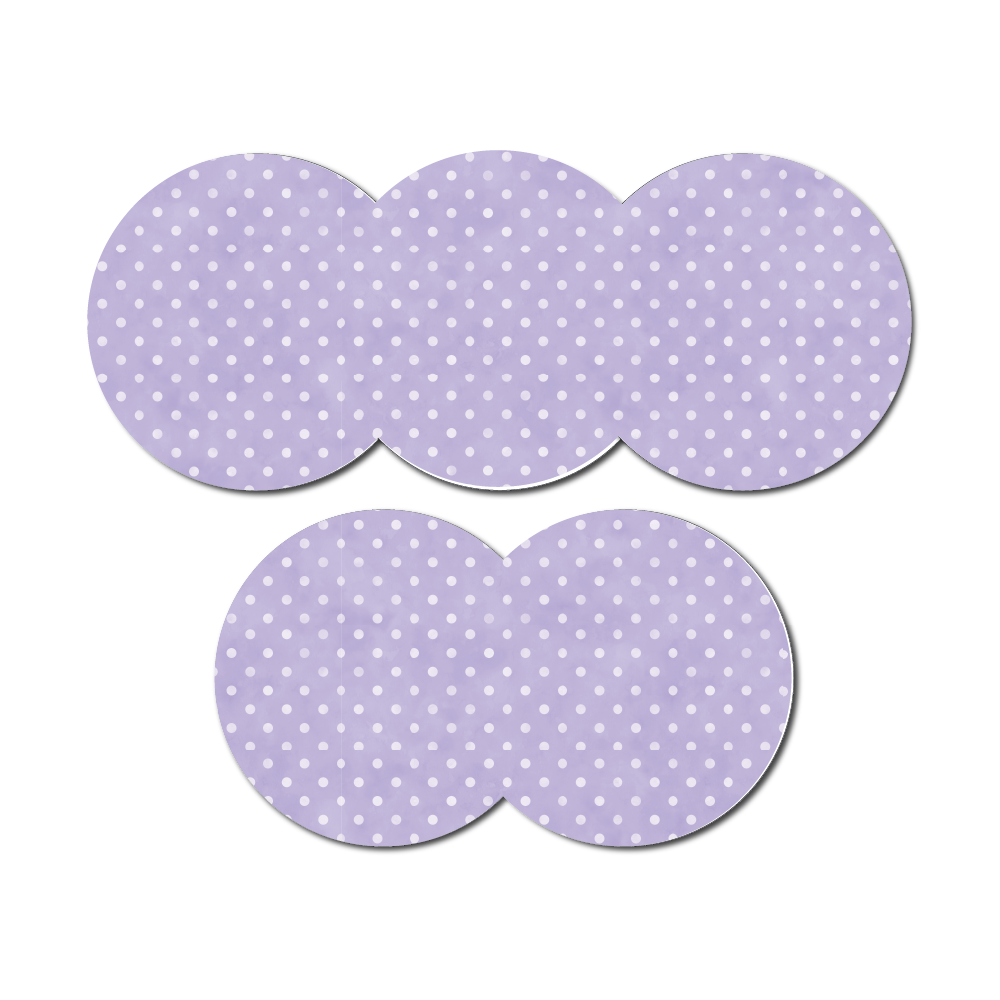 Polka Dots Periwinkle 5 Pack CGM Patches