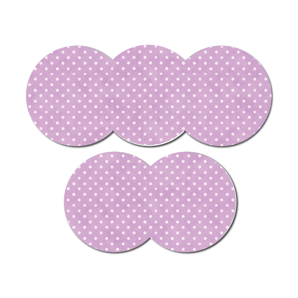 Polka Dots Purple 5 Pack CGM Patches