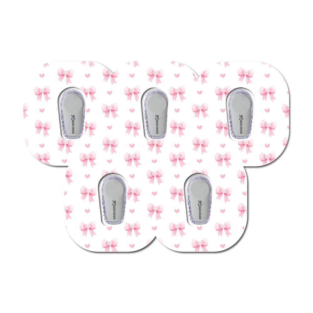 Pretty Coquette Bows 5 Pack CGM Patches