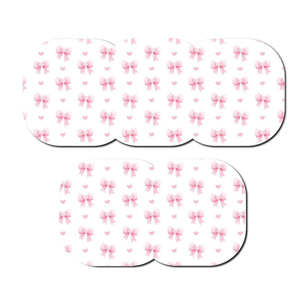 Pretty Coquette Bows 5 Pack CGM Patches