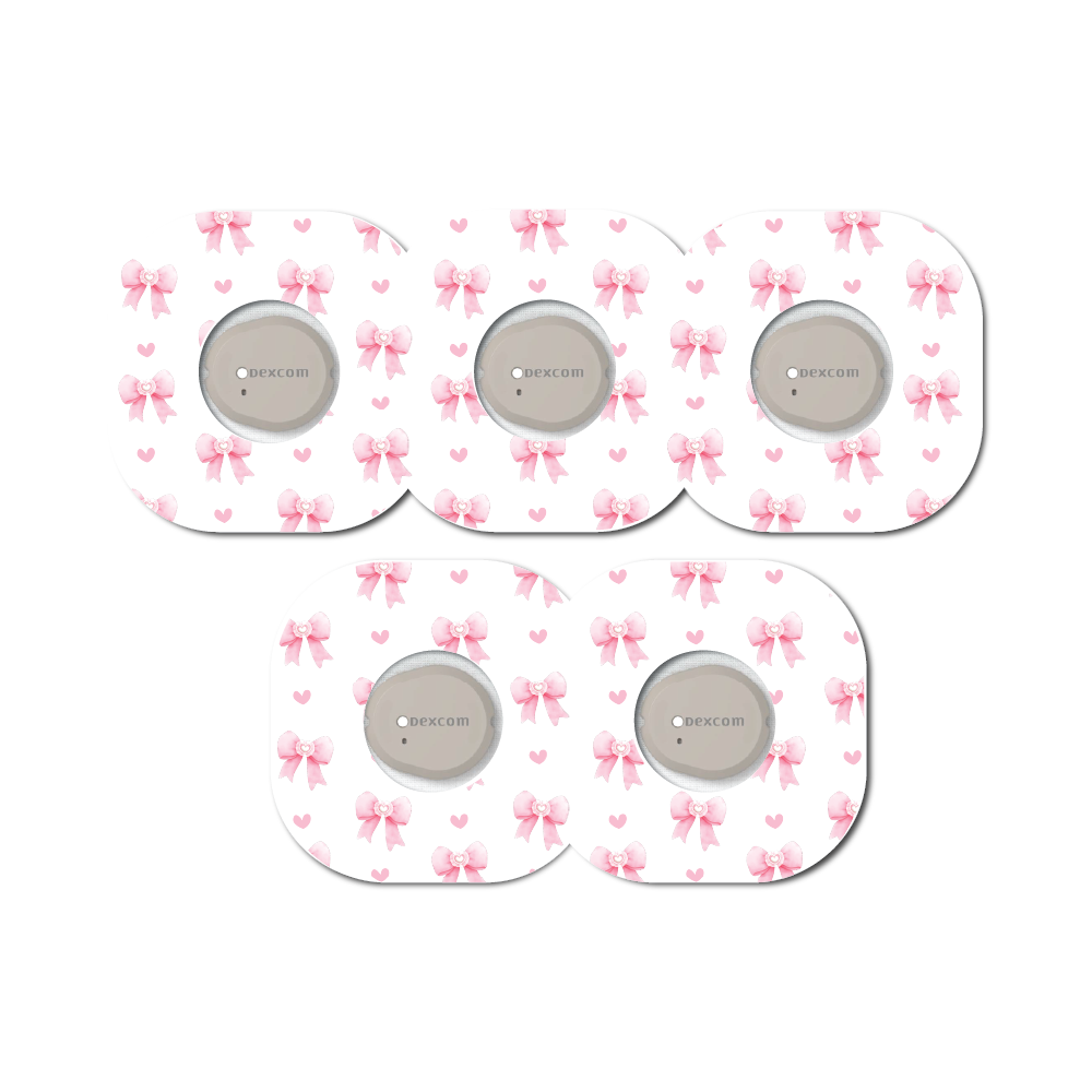Pretty Coquette Bows 5 Pack CGM Patches