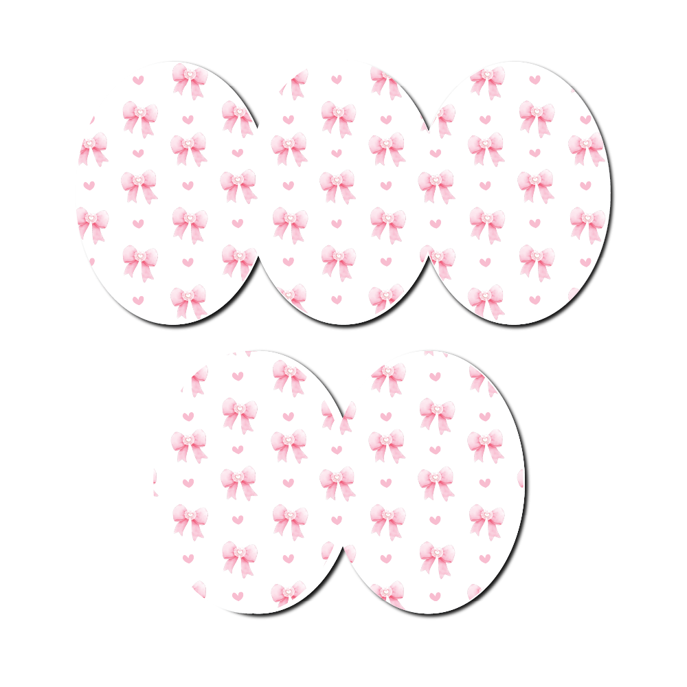 Pretty Coquette Bows 5 Pack CGM Patches