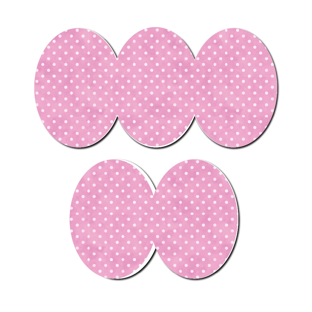 Polka Dots Pink 5 Pack CGM Patches