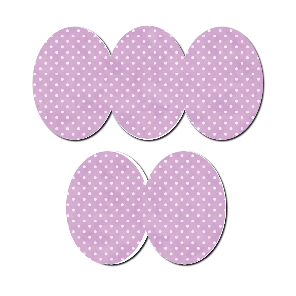 Polka Dots Purple 5 Pack CGM Patches