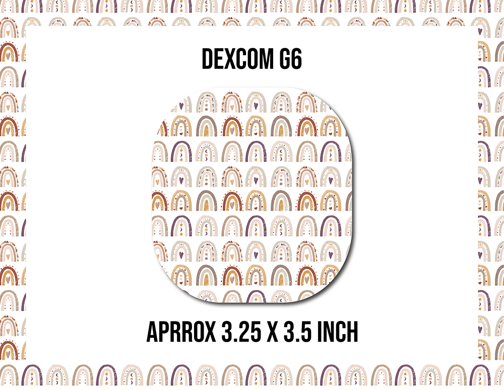 Boho Rainbows CGM Decorative Over Patch (No Hole)