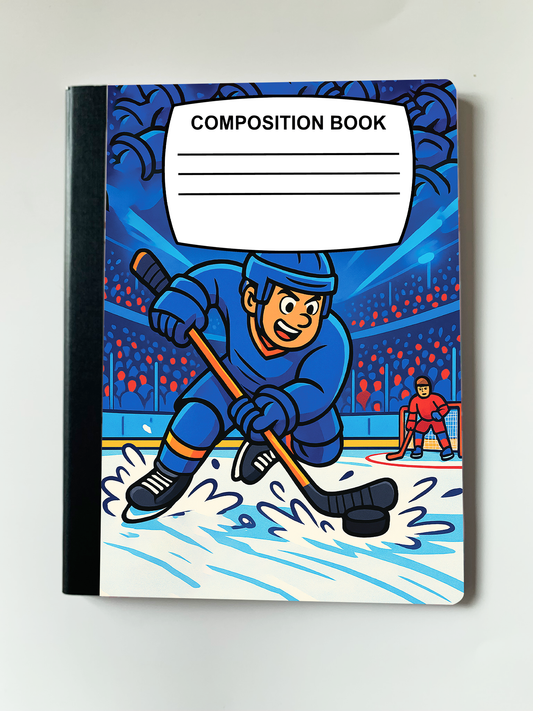 Personalized Composition Notebook - Hockey #2