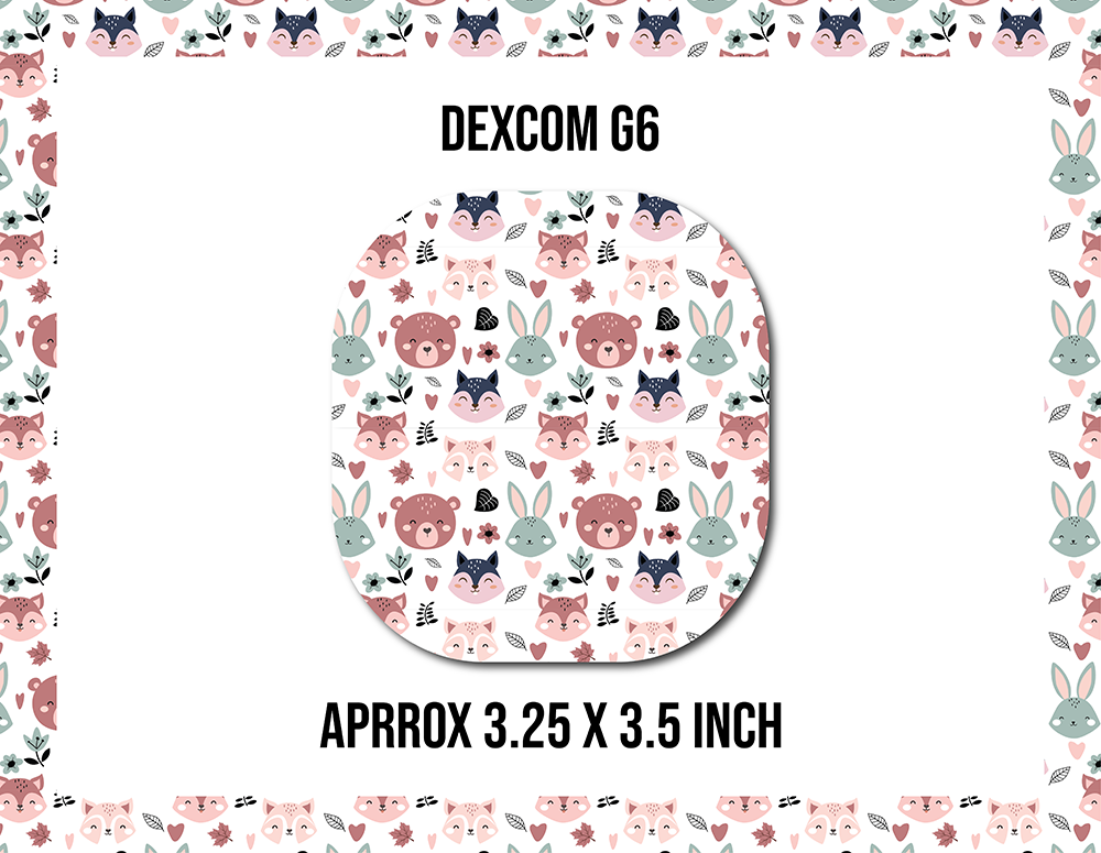 Boho Animals CGM Decorative Over Patch (No Hole)