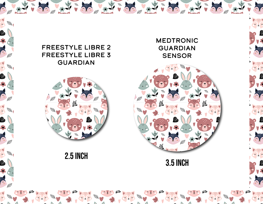 Boho Animals CGM Decorative Over Patch (No Hole)