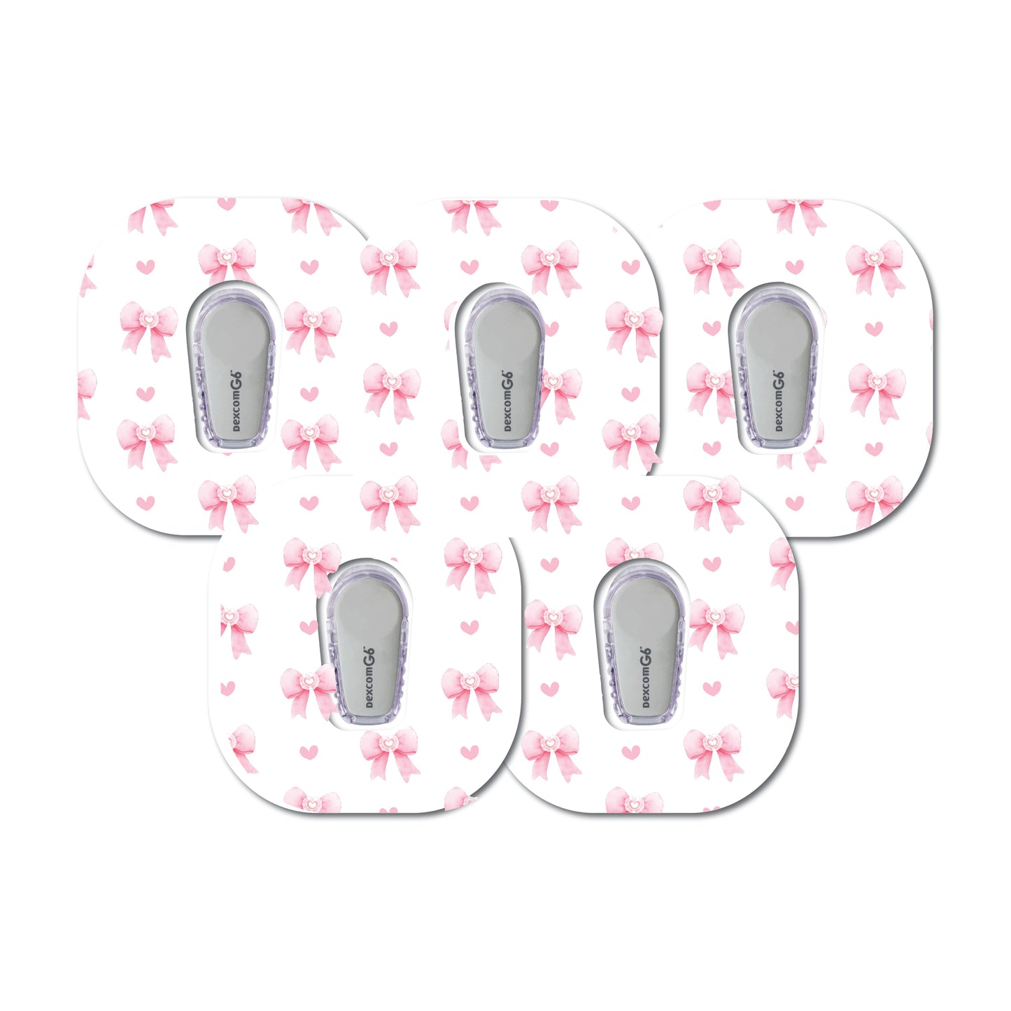 Coquette Bows 5 Pack CGM Patches