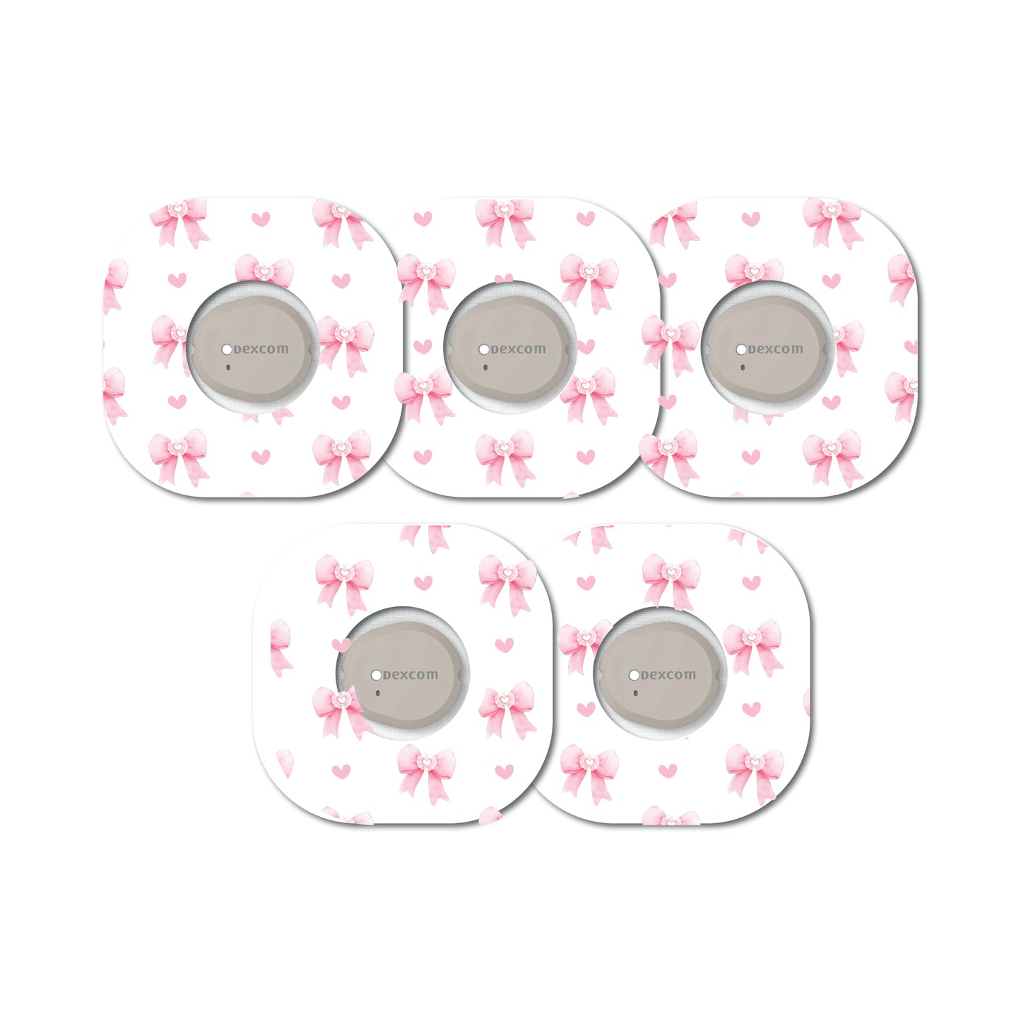 Coquette Bows 5 Pack CGM Patches