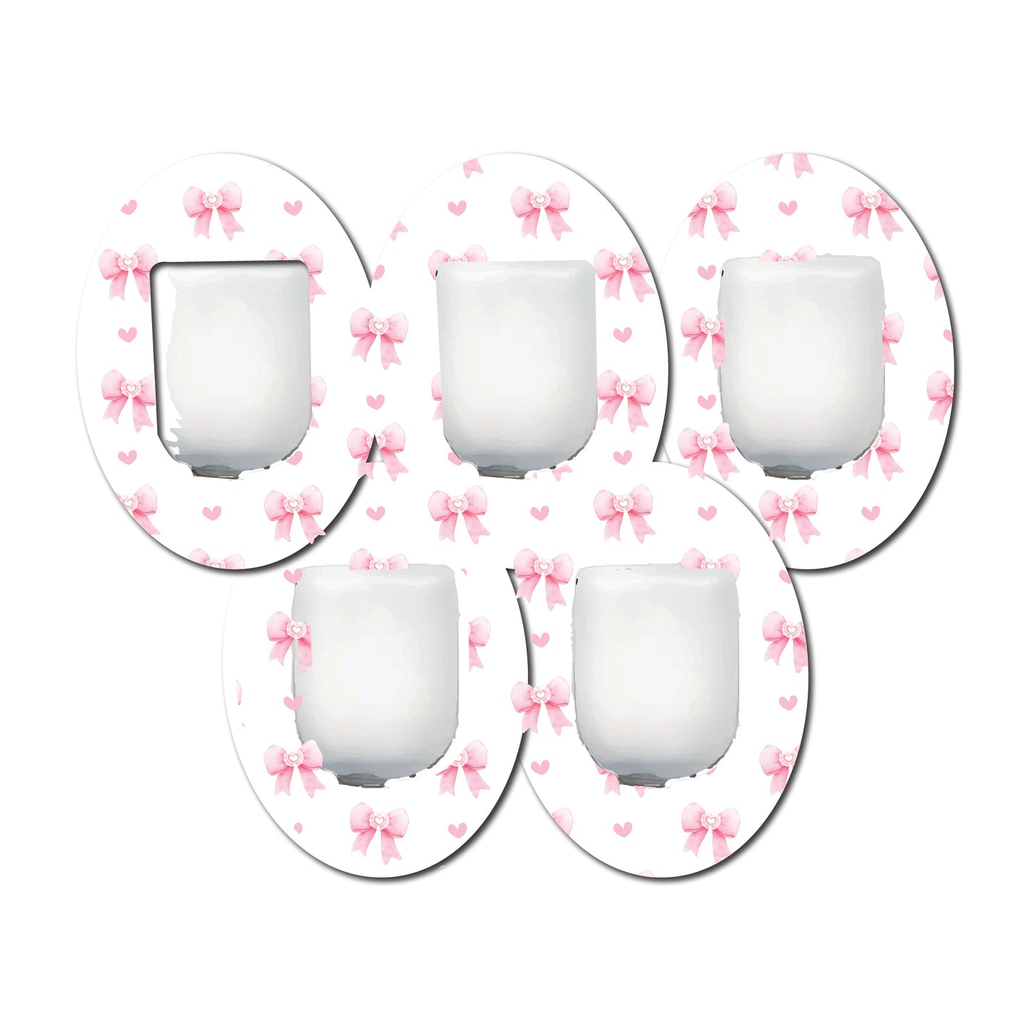 Coquette Bows 5 Pack CGM Patches