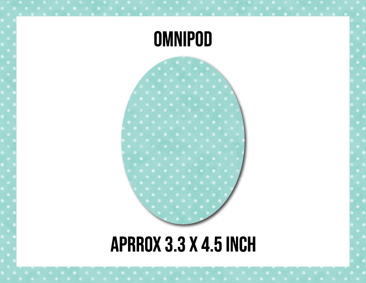 Polka Dot Aquagreen CGM Decorative Over Patch (No Hole)