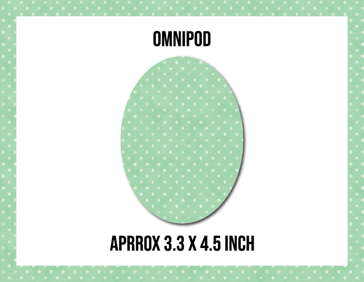 Polka Dot Green CGM Decorative Over Patch (No Hole)