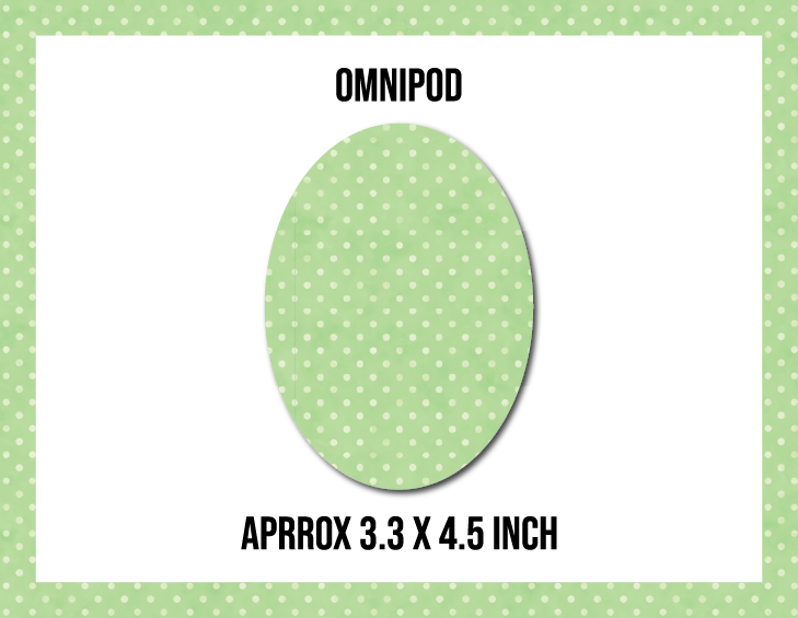 Polka Dot Leaf Green CGM Decorative Over Patch (No Hole)