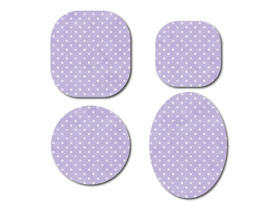 Polka Dot Periwinkle CGM Decorative Over Patch (No Hole)