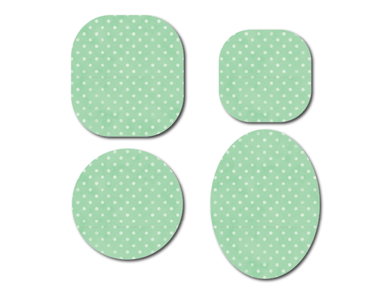 Polka Dot Green CGM Decorative Over Patch (No Hole)