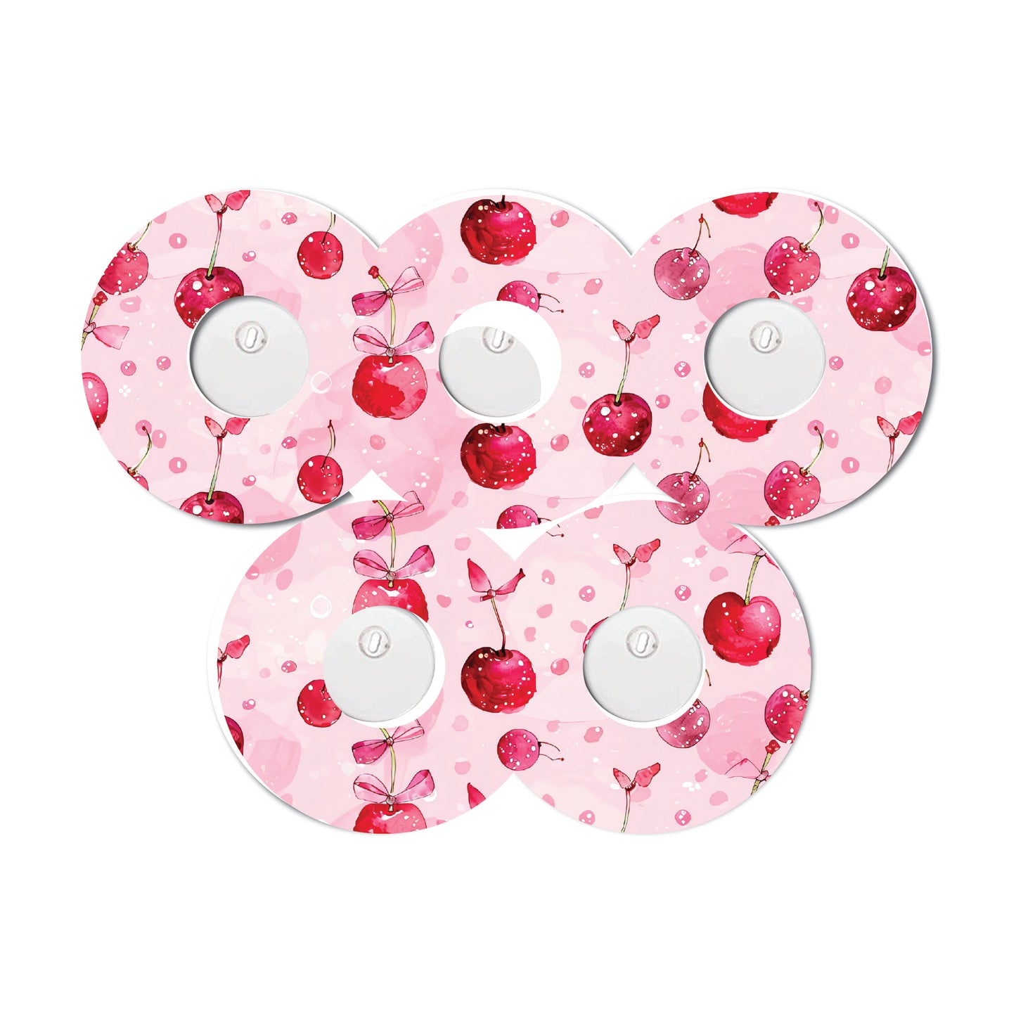 Cherry Coquette 5 Pack CGM Patches