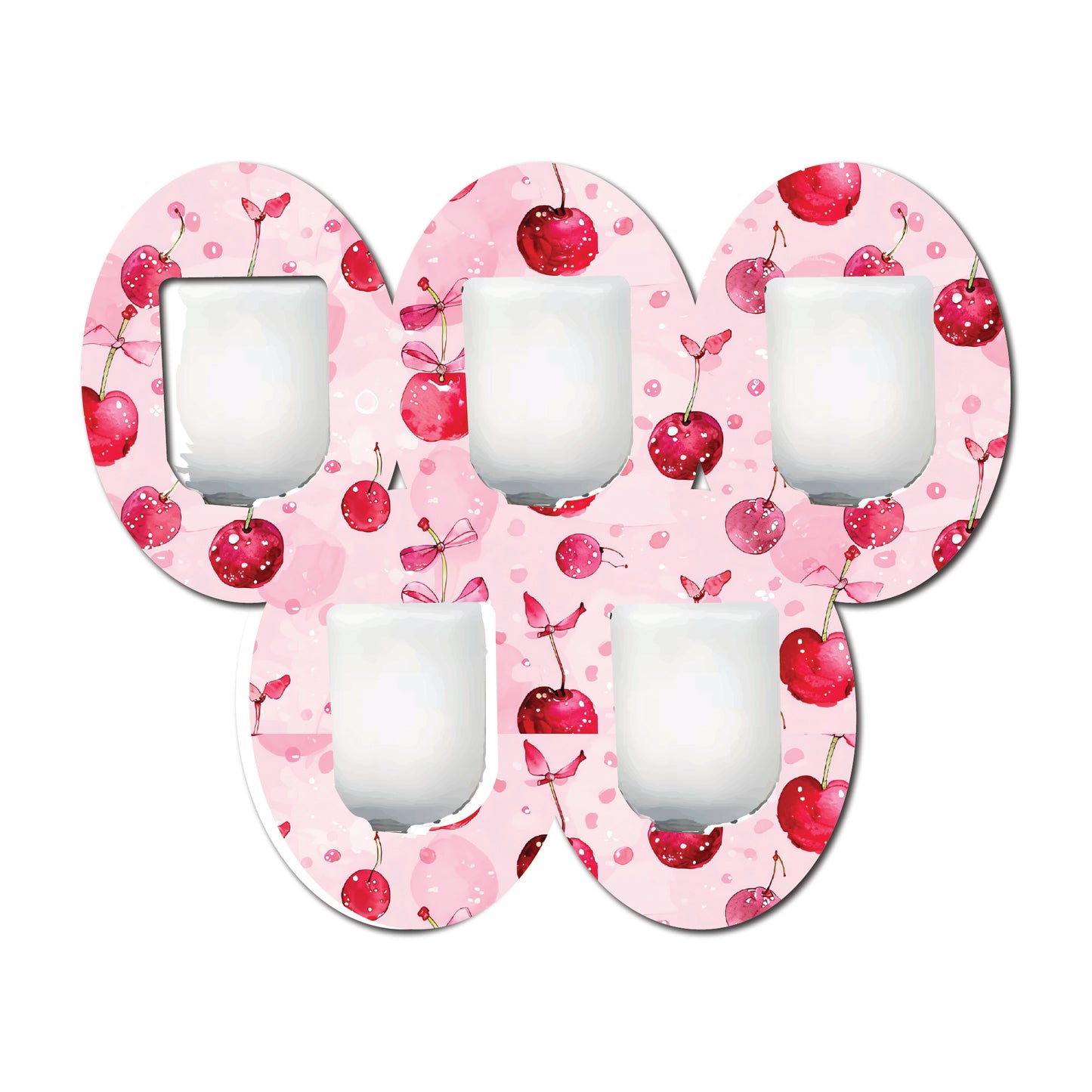 Cherry Coquette 5 Pack CGM Patches
