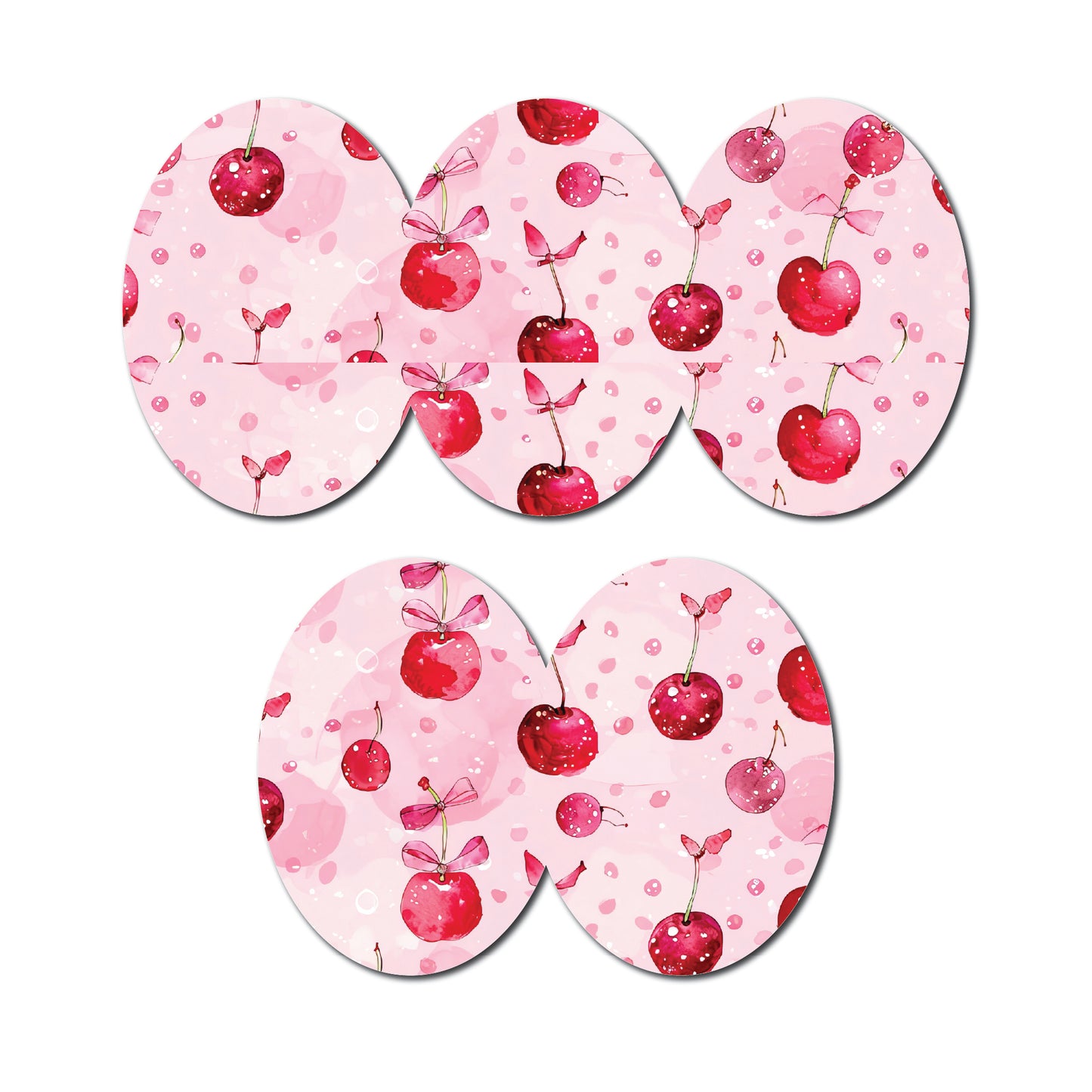 Cherry Coquette 5 Pack CGM Patches