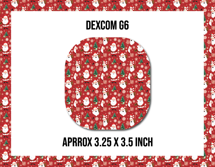 Classic Santa CGM Decorative Over Patch (No Hole)
