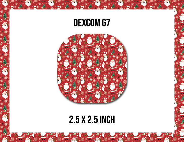 Classic Santa CGM Decorative Over Patch (No Hole)