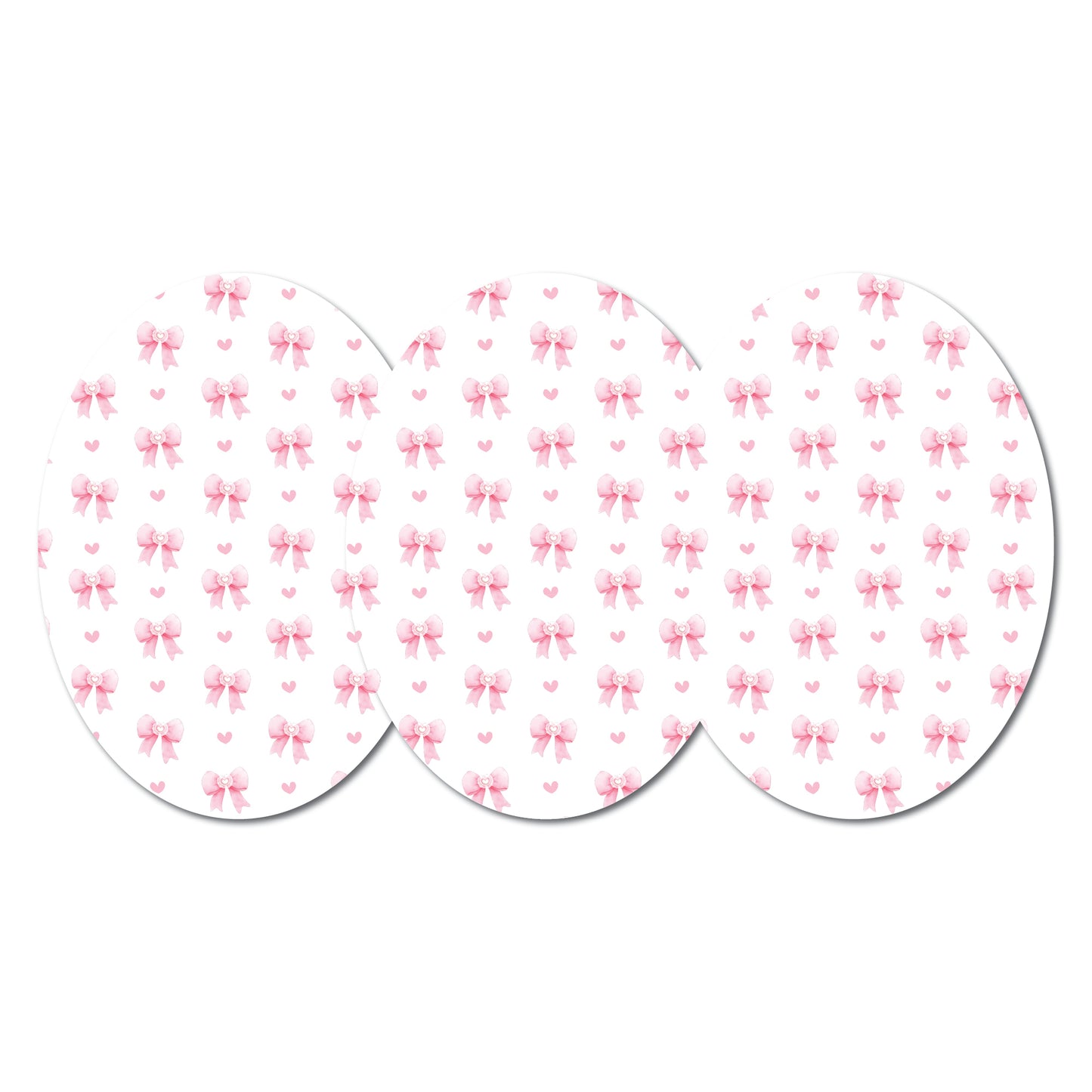 Coquette Bows 3 Pack CGM Patches
