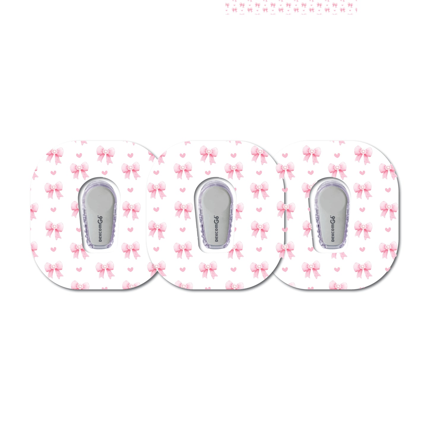 Coquette Bows 3 Pack CGM Patches