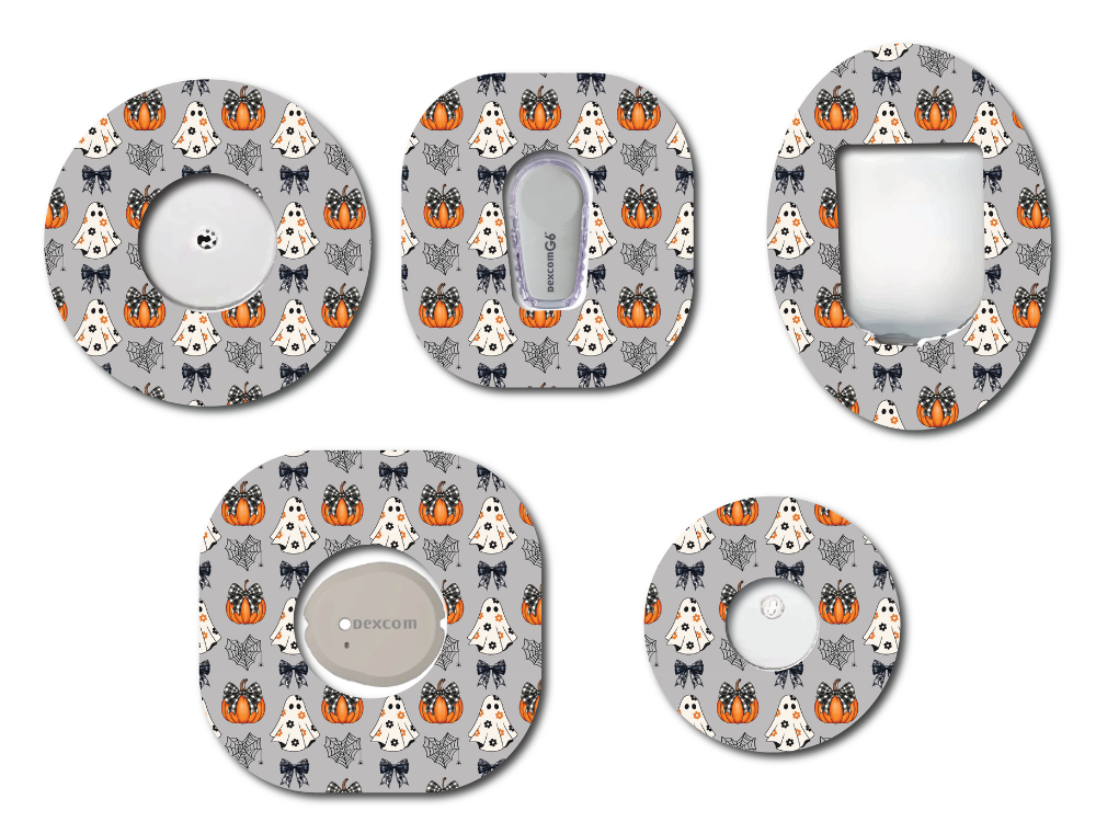 Coquette Ghosts Grey CGM Patch
