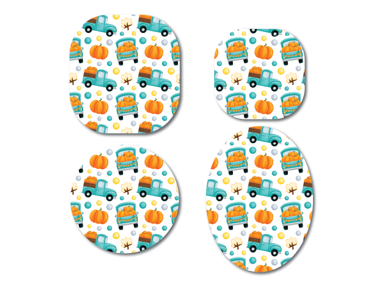 Fall Retro Truck CGM Decorative Over Patch (No Hole)