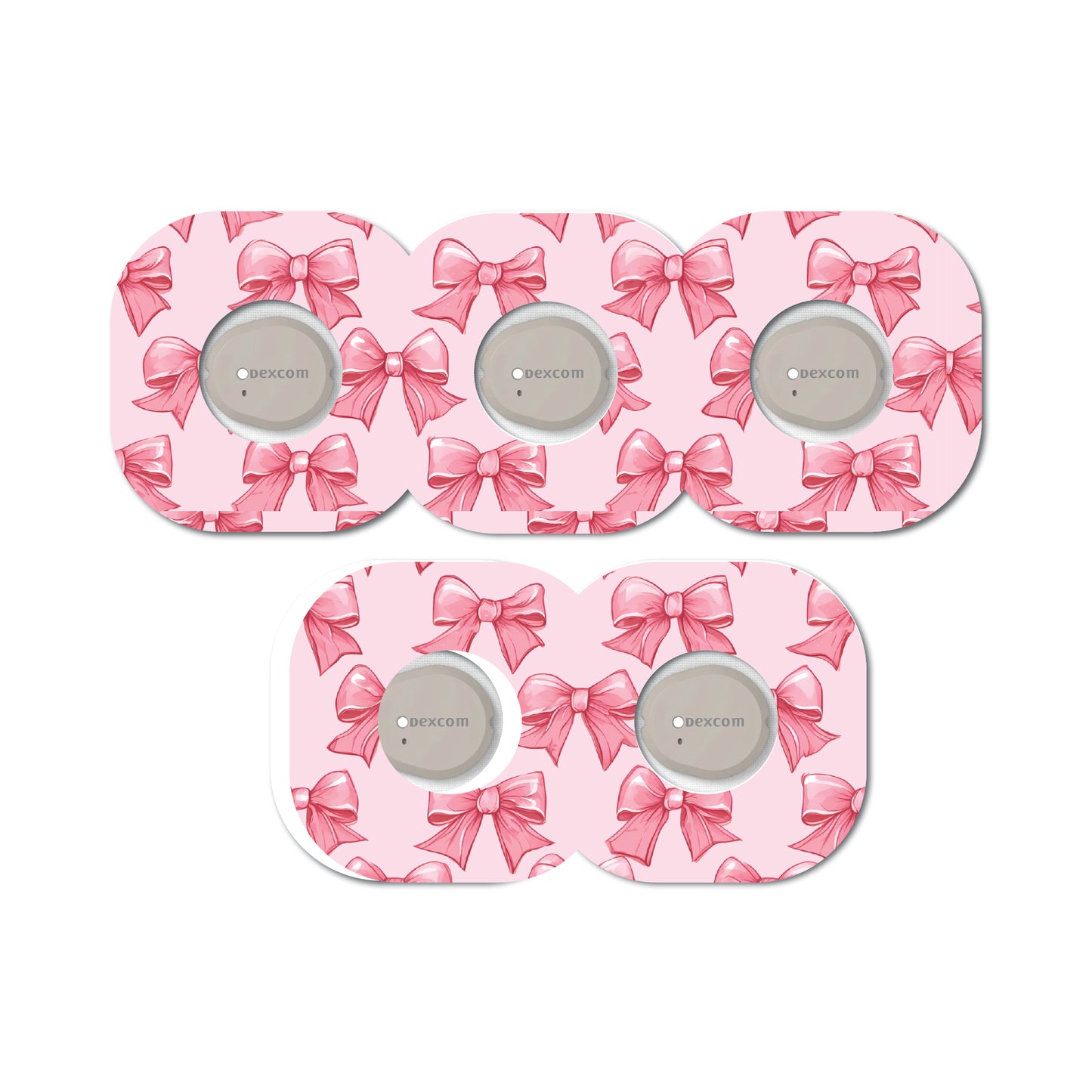 Pretty Coquette Bows 5 Pack CGM Patches