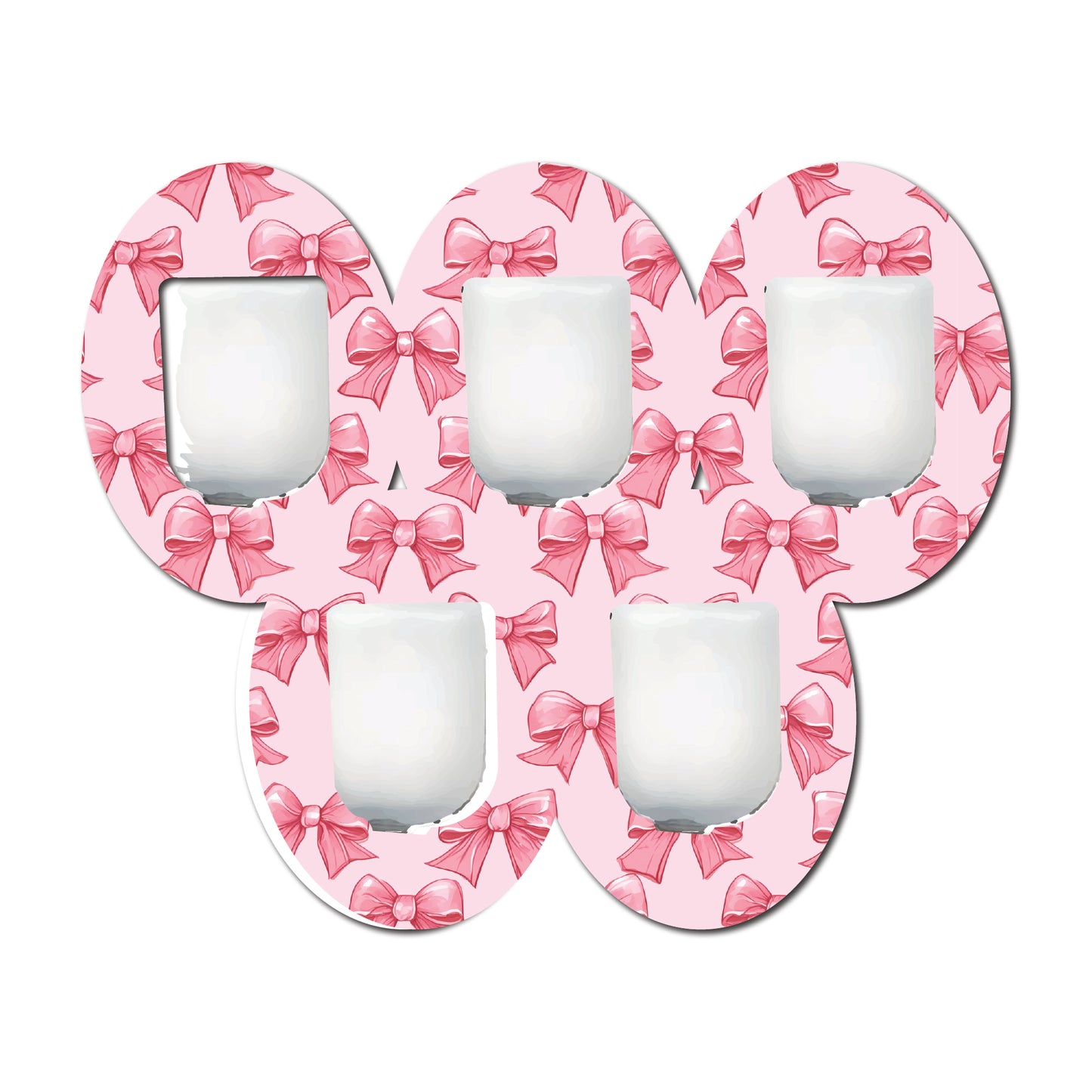 Pretty Coquette Bows 5 Pack CGM Patches