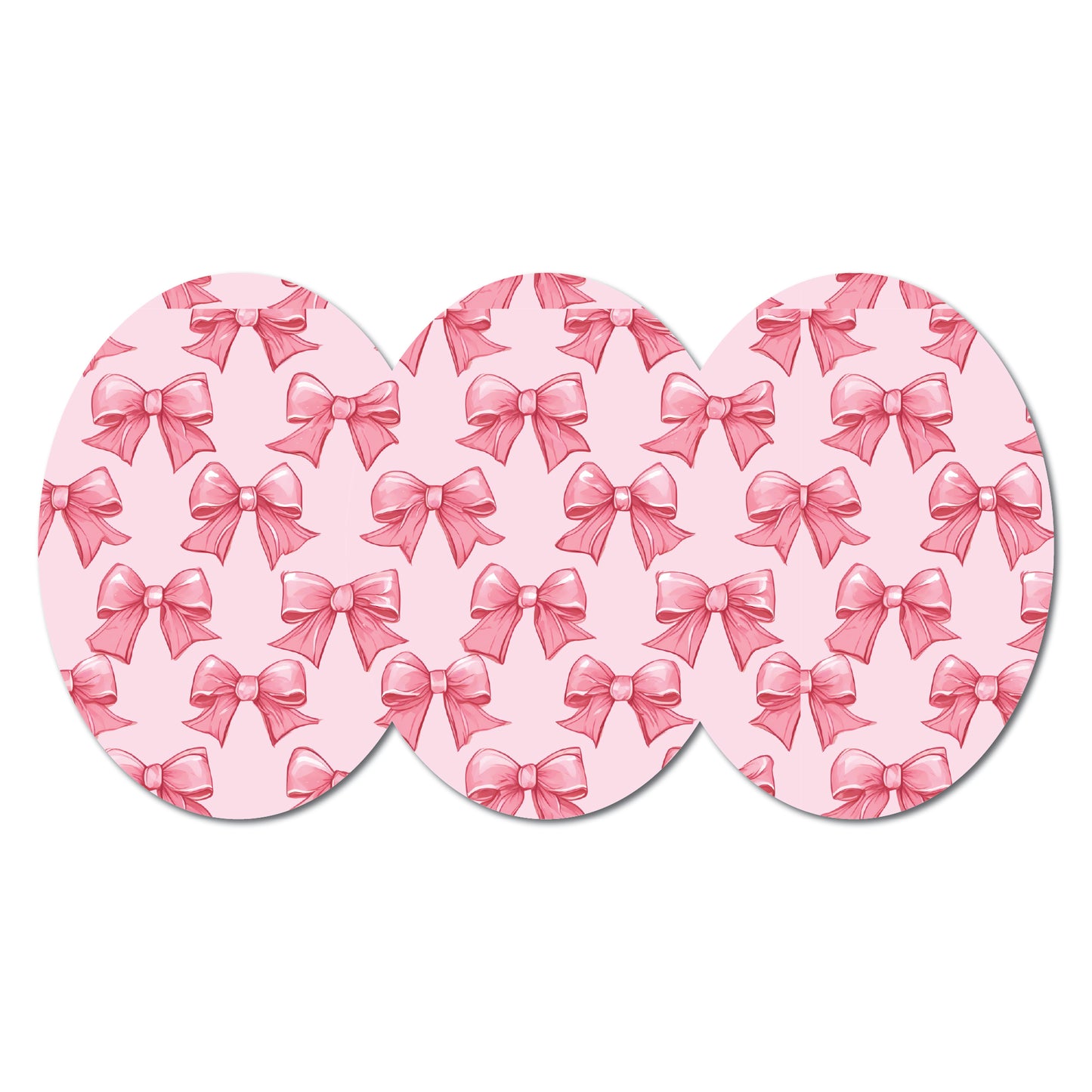 Pretty Coquette Bows 3 Pack CGM Patches