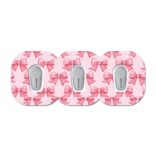 Pretty Coquette Bows 3 Pack CGM Patches