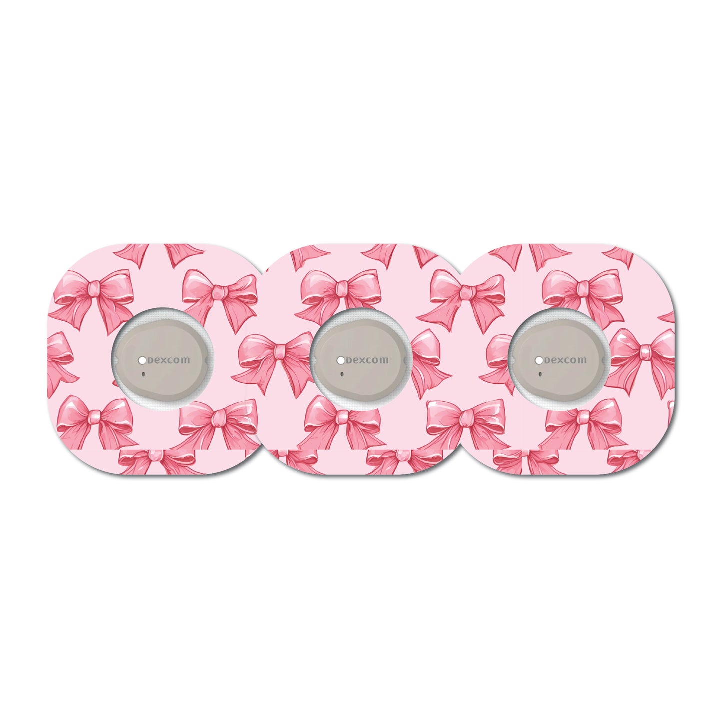 Pretty Coquette Bows 3 Pack CGM Patches