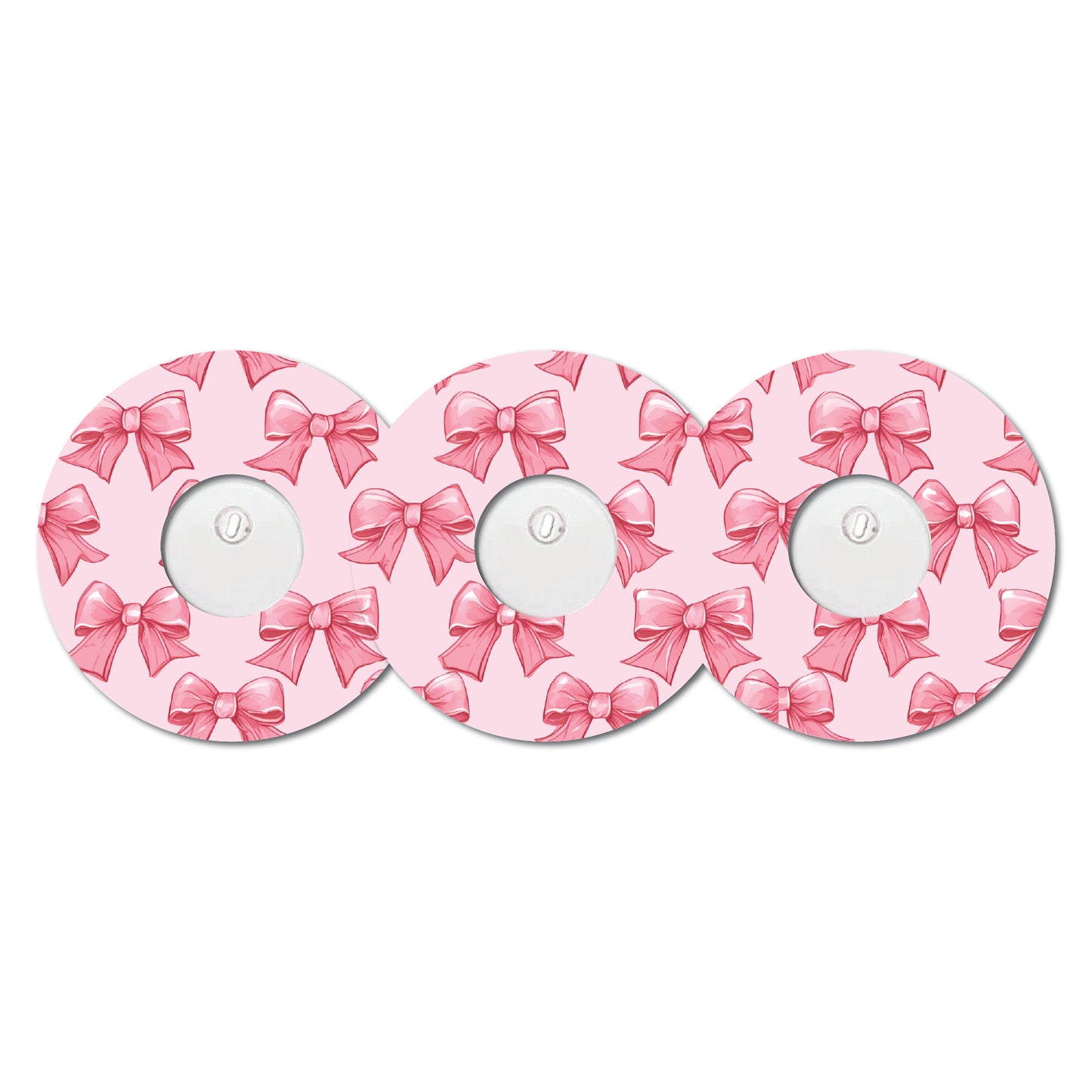 Pretty Coquette Bows 3 Pack CGM Patches