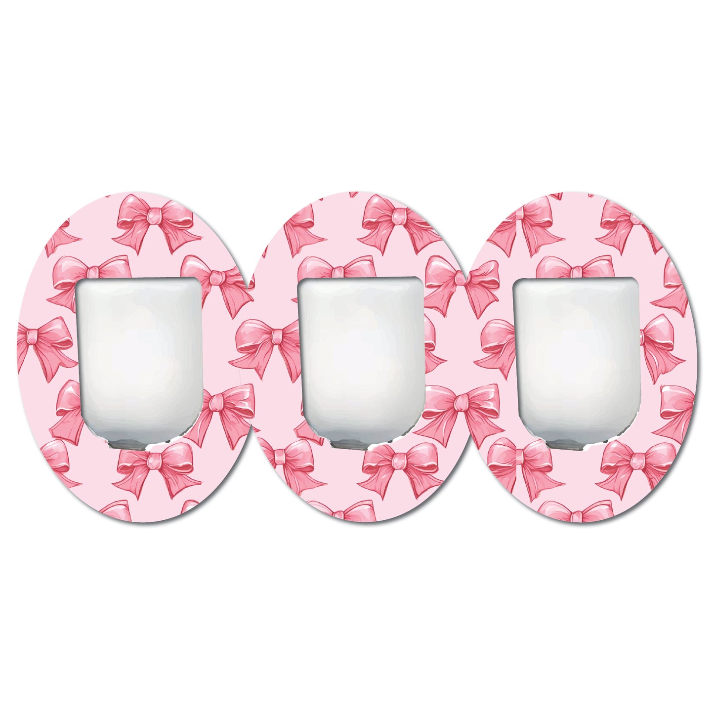 Pretty Coquette Bows 3 Pack CGM Patches