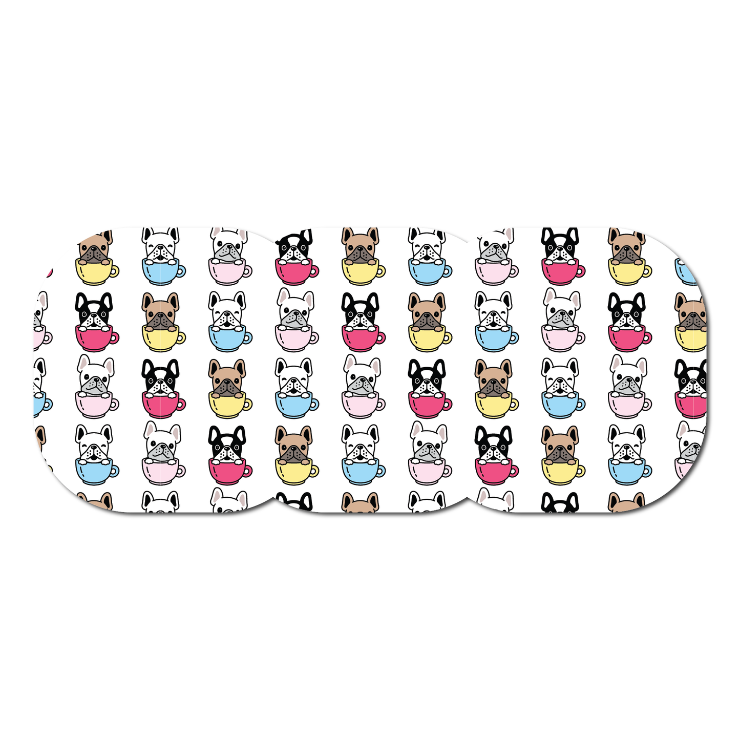 Puppies in Mugs 3 Pack CGM Patches