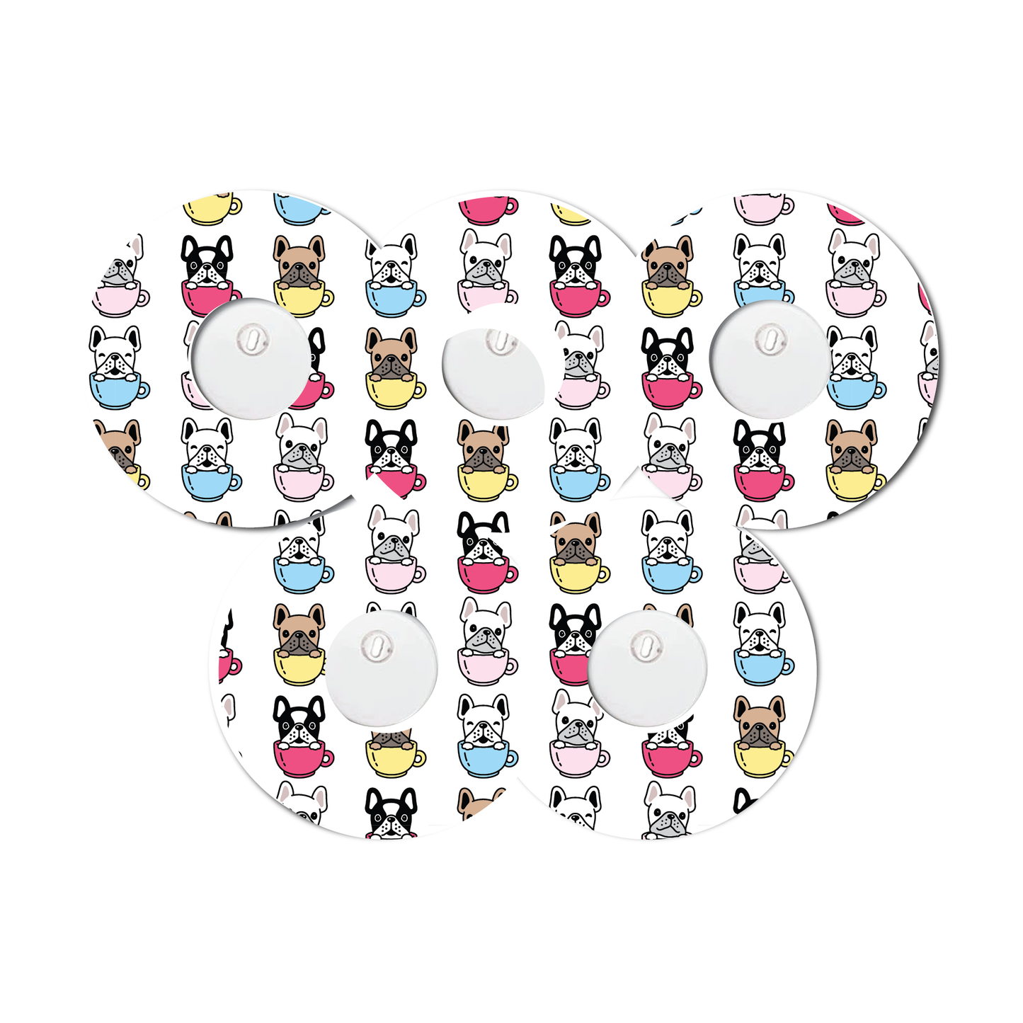 Puppies in Mugs 5 Pack CGM Patches