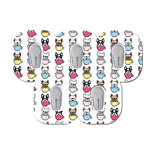 Puppies in Mugs 5 Pack CGM Patches