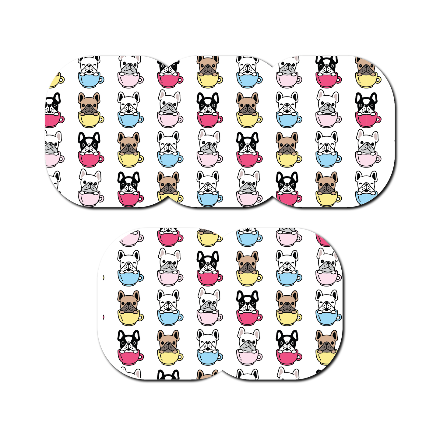 Puppies in Mugs 5 Pack CGM Patches