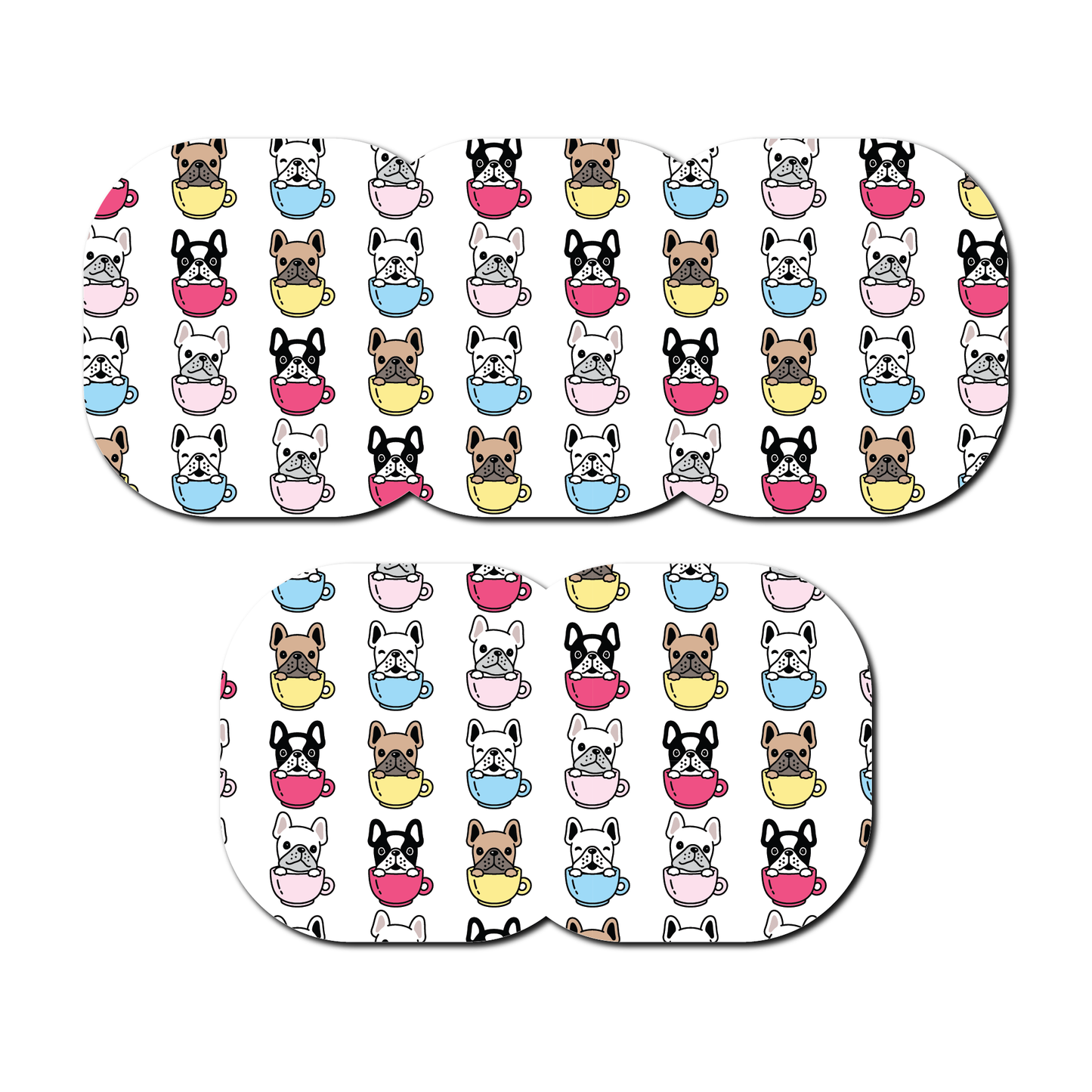 Puppies in Mugs 5 Pack CGM Patches