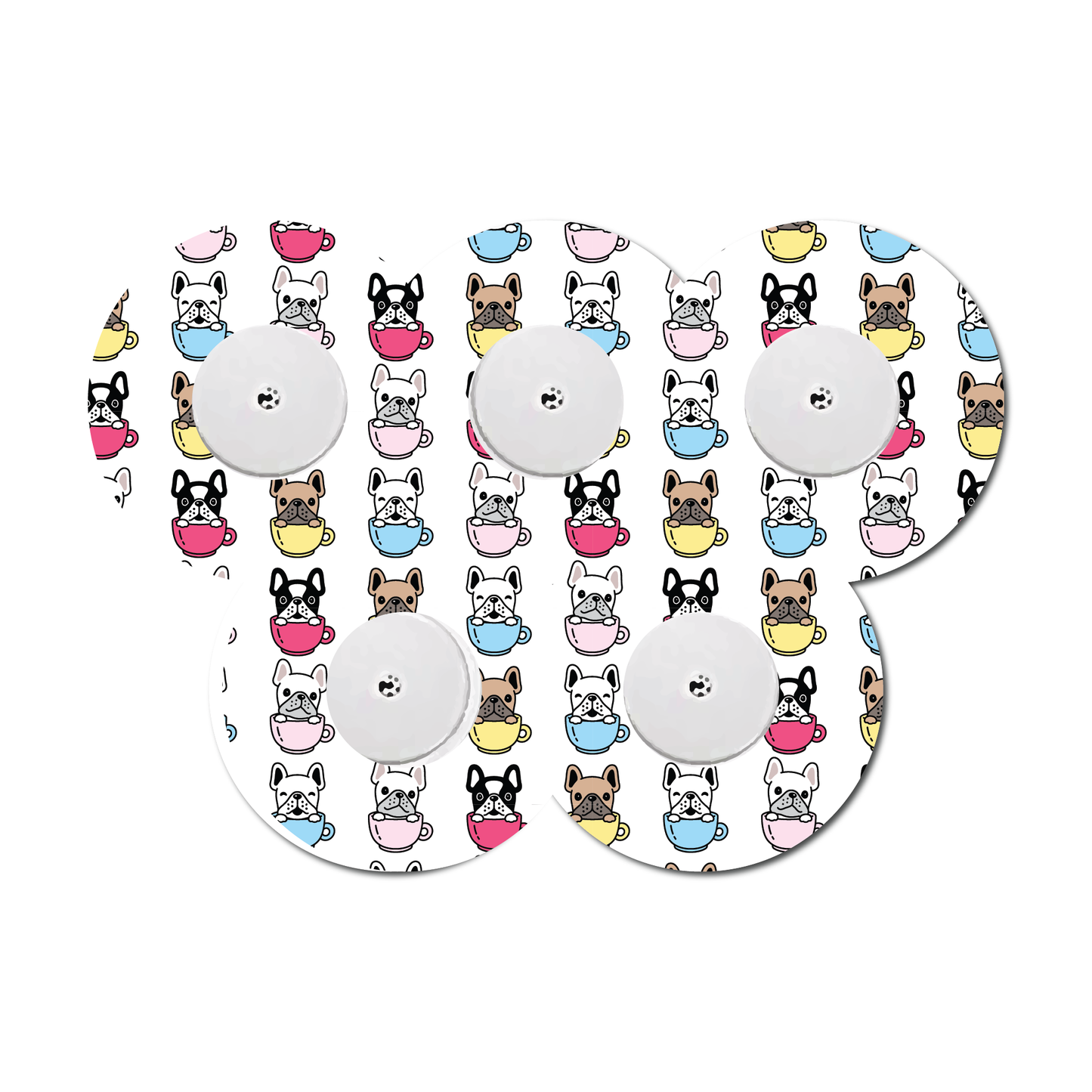 Puppies in Mugs 5 Pack CGM Patches