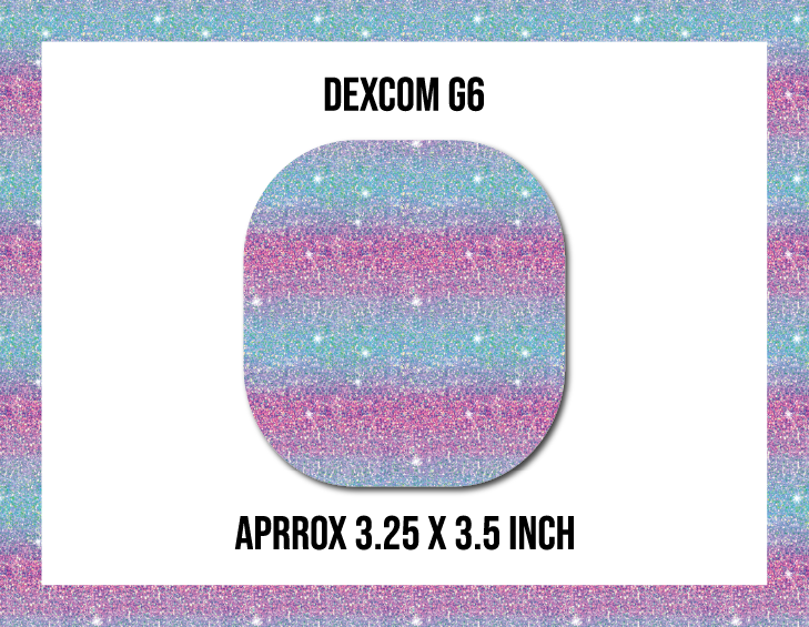 Glitter Ombre CGM Decorative Over Patch (No Hole)