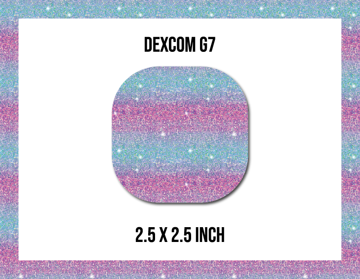 Glitter Ombre CGM Decorative Over Patch (No Hole)