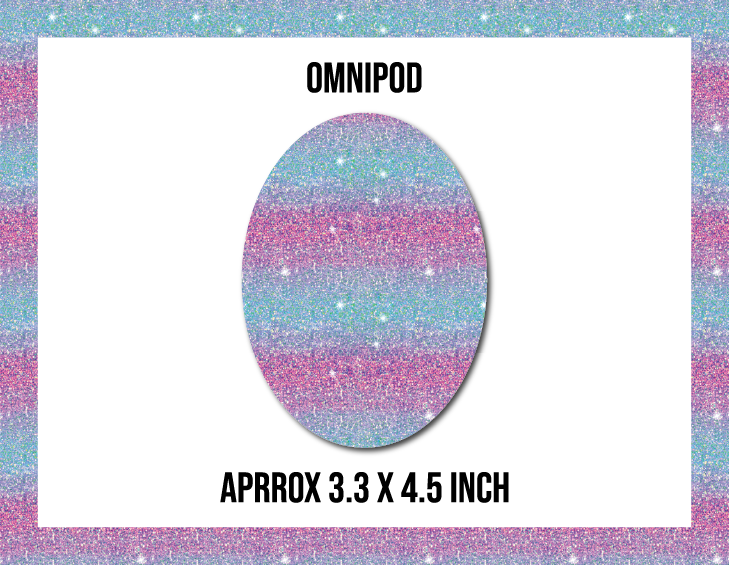 Glitter Ombre CGM Decorative Over Patch (No Hole)