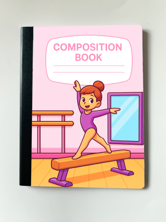 Personalized Composition Notebook - Gymnastics