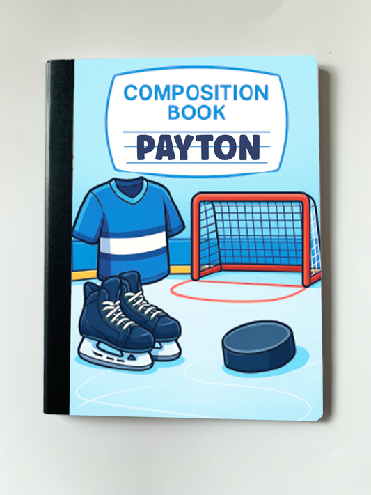 Personalized Composition Notebook - Hockey #1